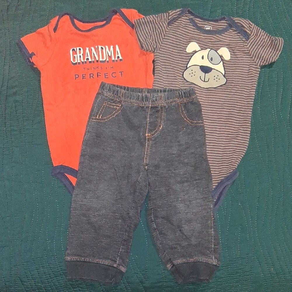 Carter's Orange and Blue Kids Matching Set